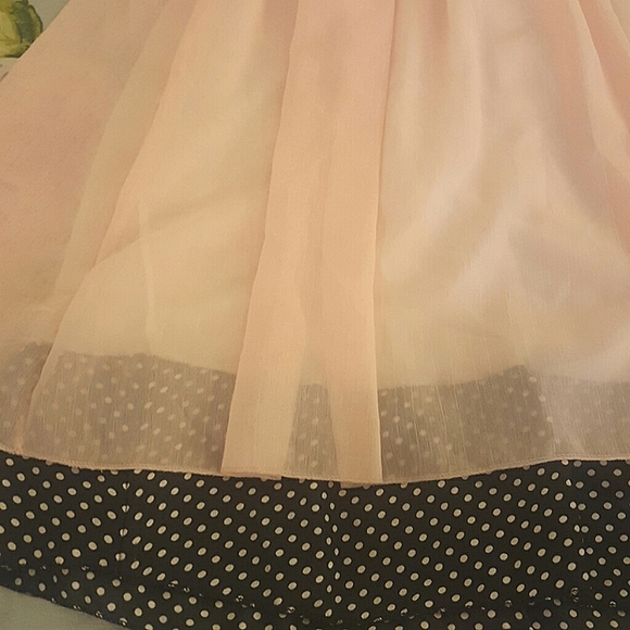 Pink with Black Bow Mini Dress - Picture 4 of 4